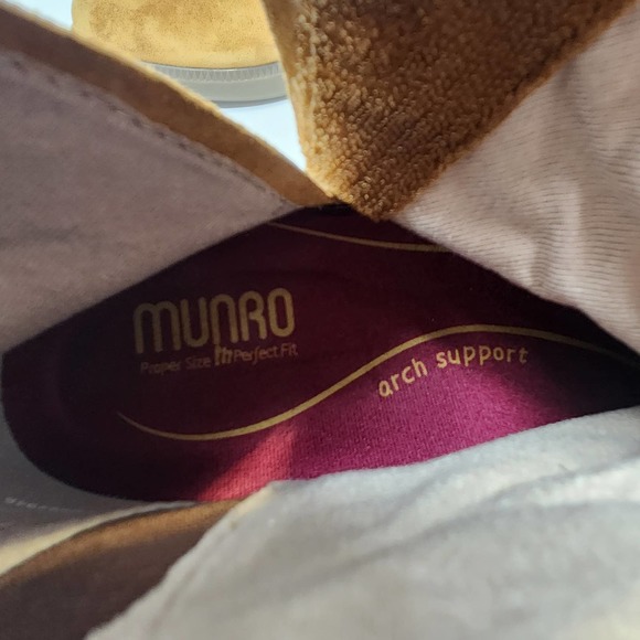 Munro Womens Scout Brown Suede Ankle Booties Boots Size 9 M Comfort Arch Support - Picture 5 of 8